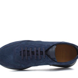 Sneaker in camoscio traforato colore navy e fondo in gomma 1010FLZAGIO 1103 ROSSI