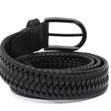 Cinta h 35 intreccio elasticizzato nero con fibbia canna di fucile satinato F0311CF5H5NE 106 ROSSI