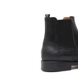 Beatles stile inglese con fibbia in nabuk anticato nero e fondo in gomma 127PBAN 991 ROSSI