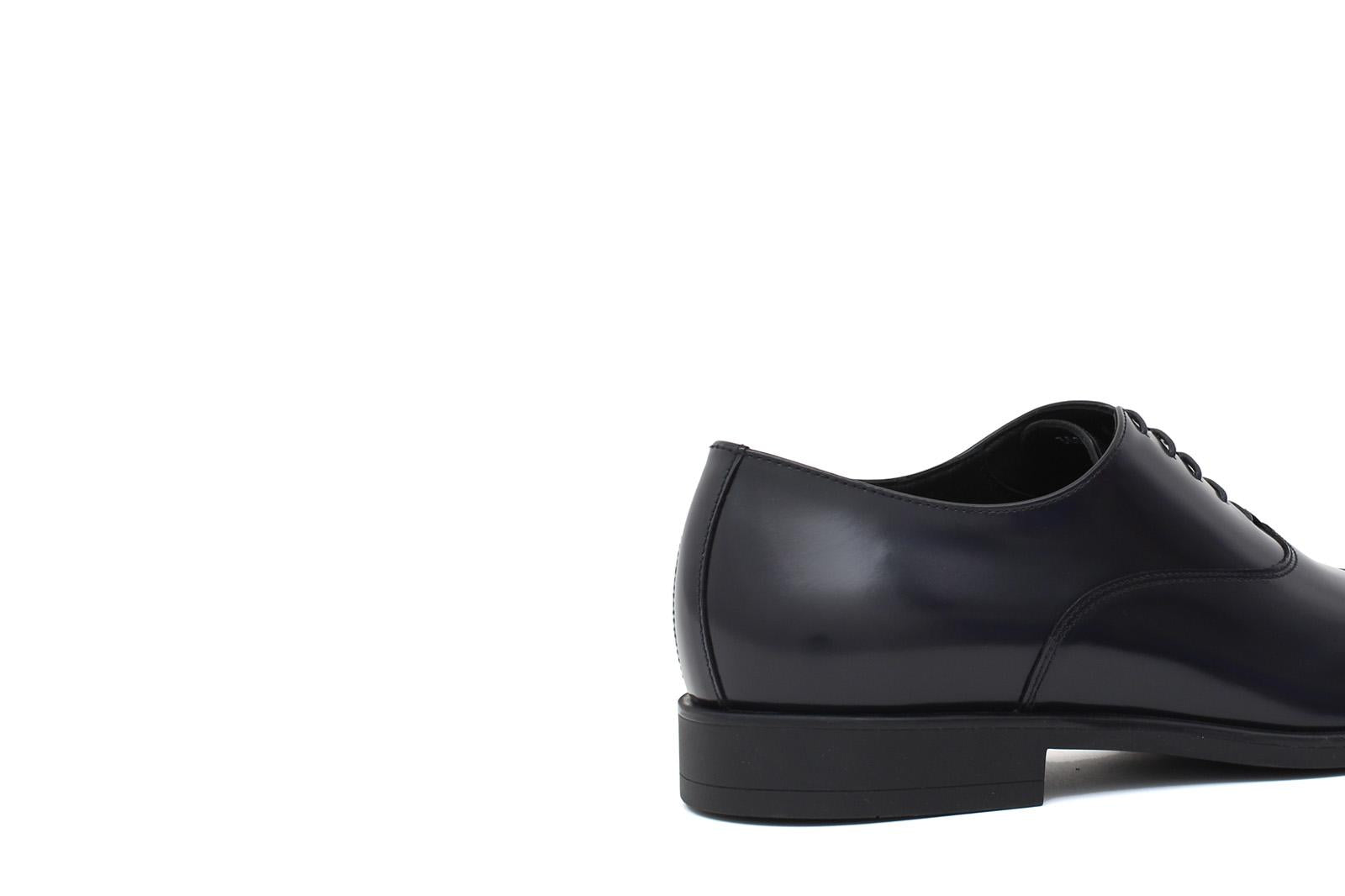 Francesina con puntalino in vitello spazzolato blu scuro con fondo in gomma<BR/> 300GOTBLU 521 ROSSI