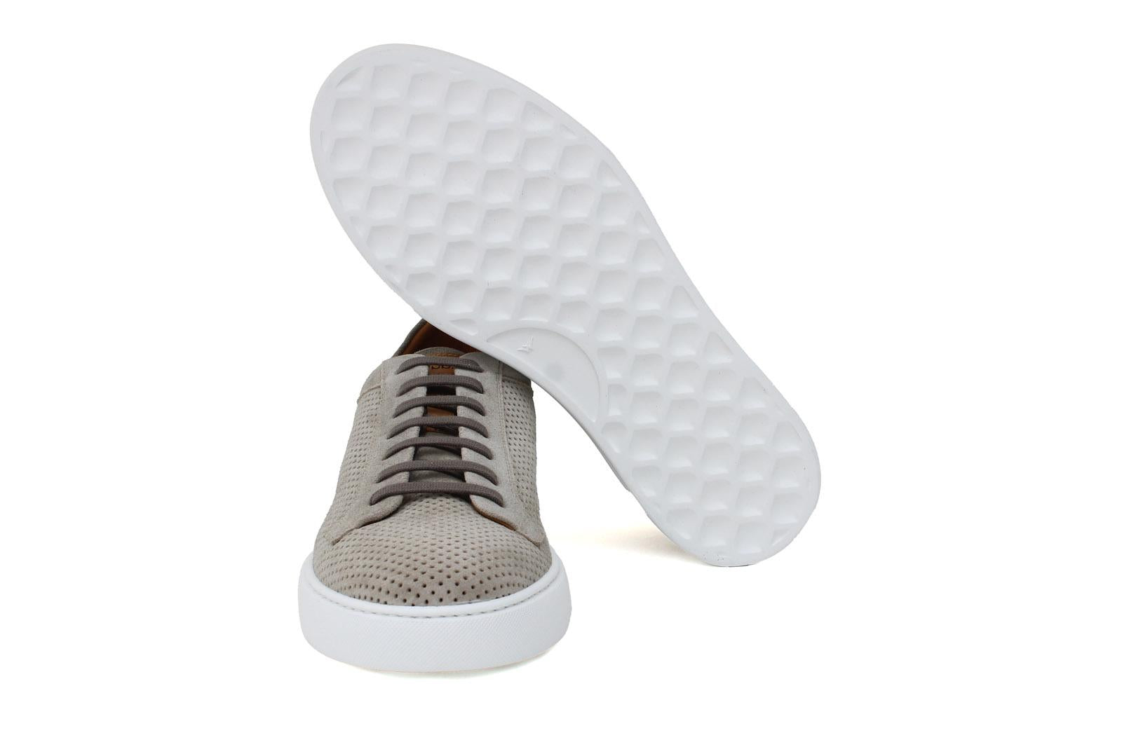 Sneaker in camoscio traforato color roccia e fondo in gomma leggera 326FROCC 170 ROSSI