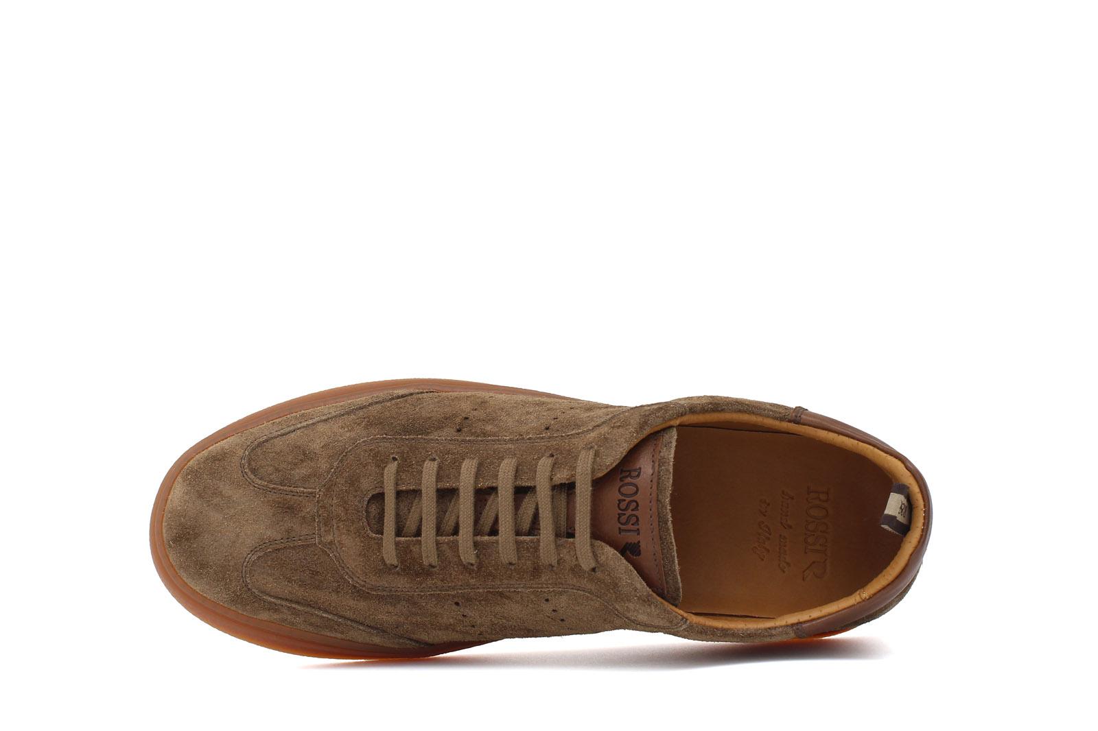 Sneaker in camoscio lavato marrone con fondo in gomma 272TFAR 297 ROSSI