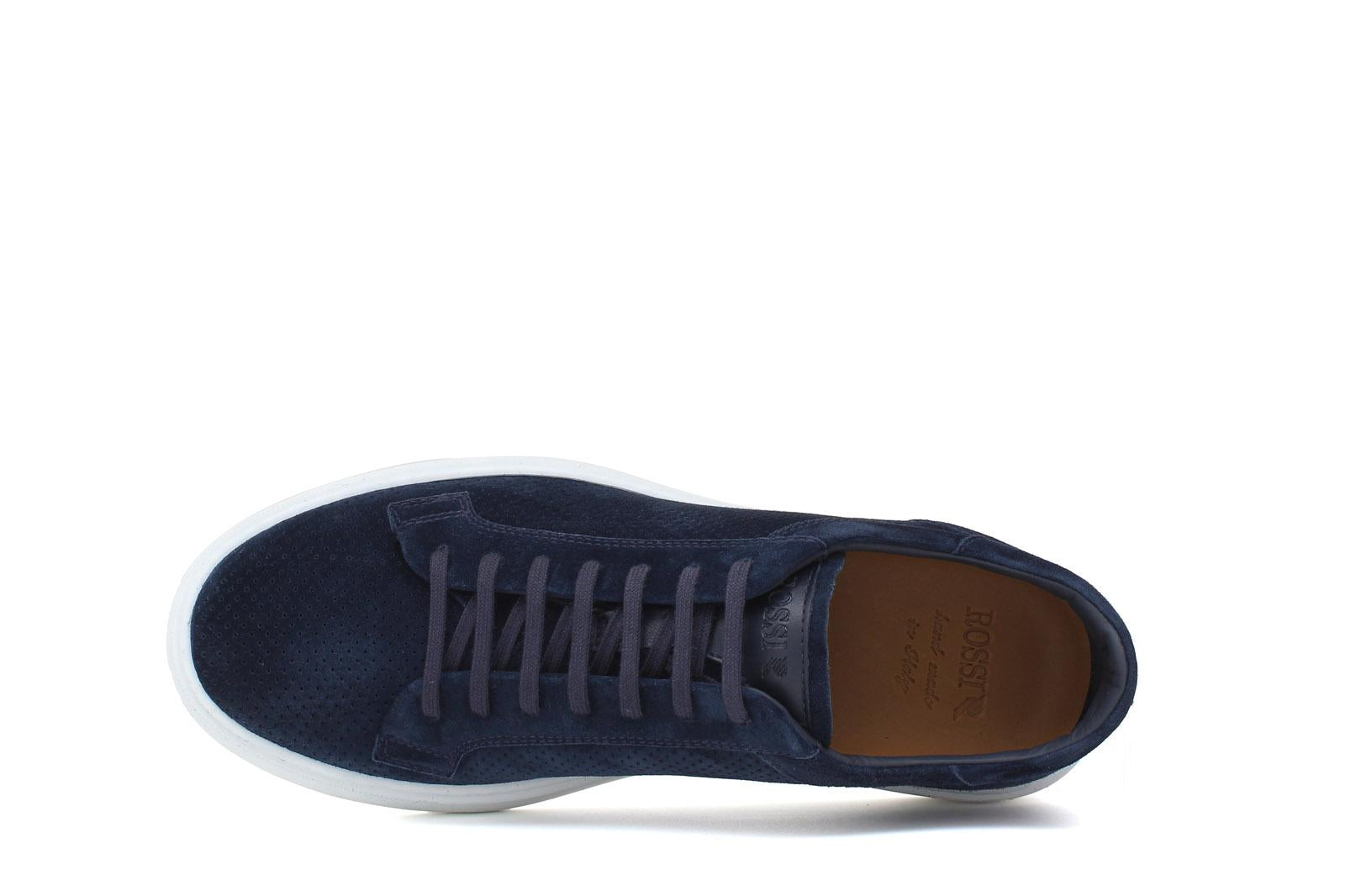 Sneaker in camoscio traforato color blu navy e fondo in gomma leggera 326ROVNA 161 ROSSI