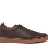 Sneaker in vitello naturale marrone sfumato e fondo in gomma 1051DCAS 66 ROSSI