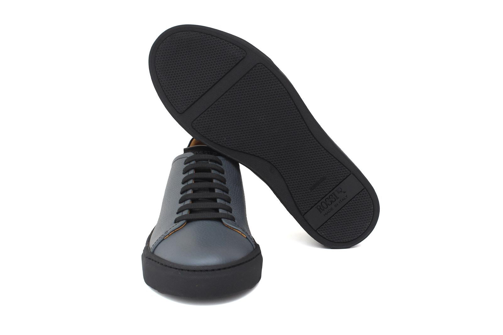 Sneakers in vitello bottalato carta da zucchero con fondo in gomma 109MG 1118 ROSSI