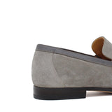 Mocassino con accessorio in suede color sabbia e fondo in cuoio con inserto antiscivolo 1465FLOOSS 67 ROSSI