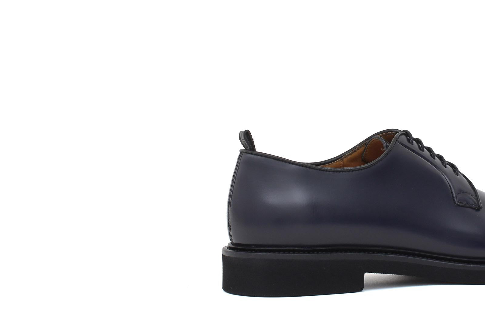 Derby liscio in vitello spazzolato blu con fondo in gomma leggera 6403GCALB 1108 ROSSI