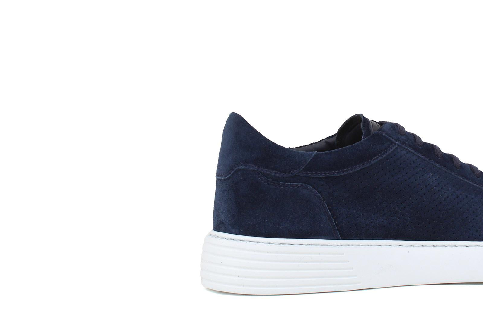 Sneaker in camoscio traforato color blu navy e fondo in gomma leggera 326ROVNA 161 ROSSI