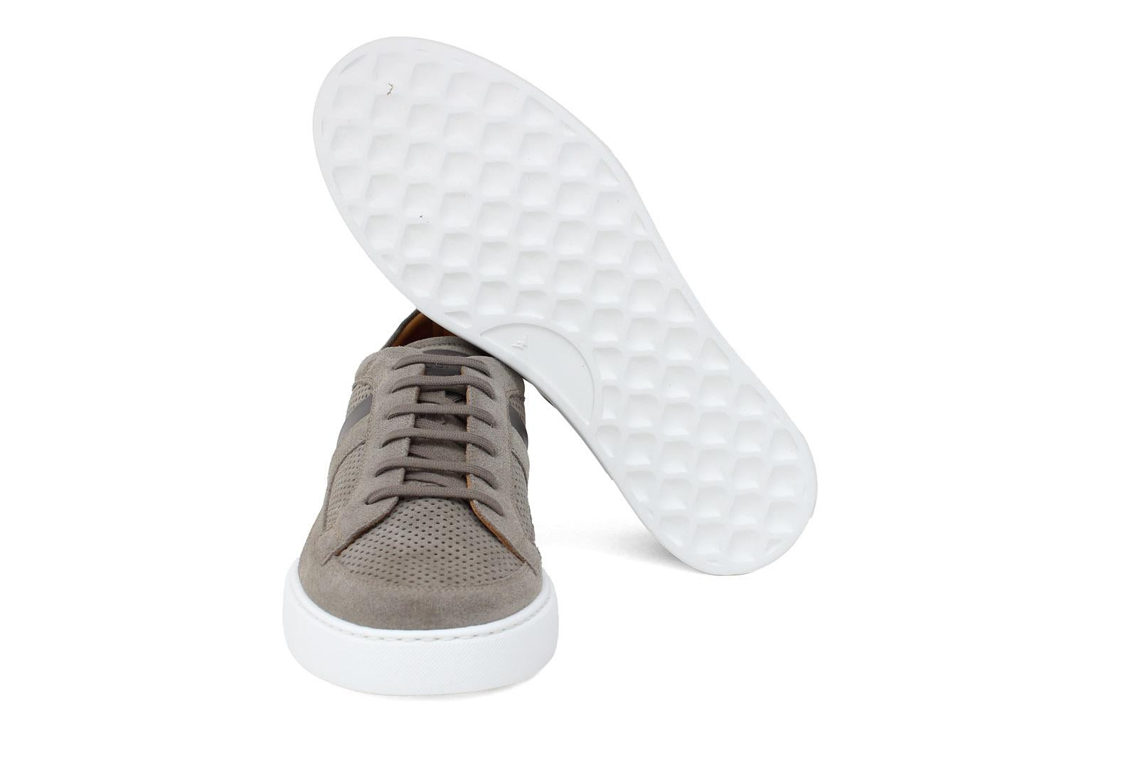 Sneakers in camoscio traforato color sabbia con fondo in gomma leggera 1481FLOOSS 299 UN ROSSI