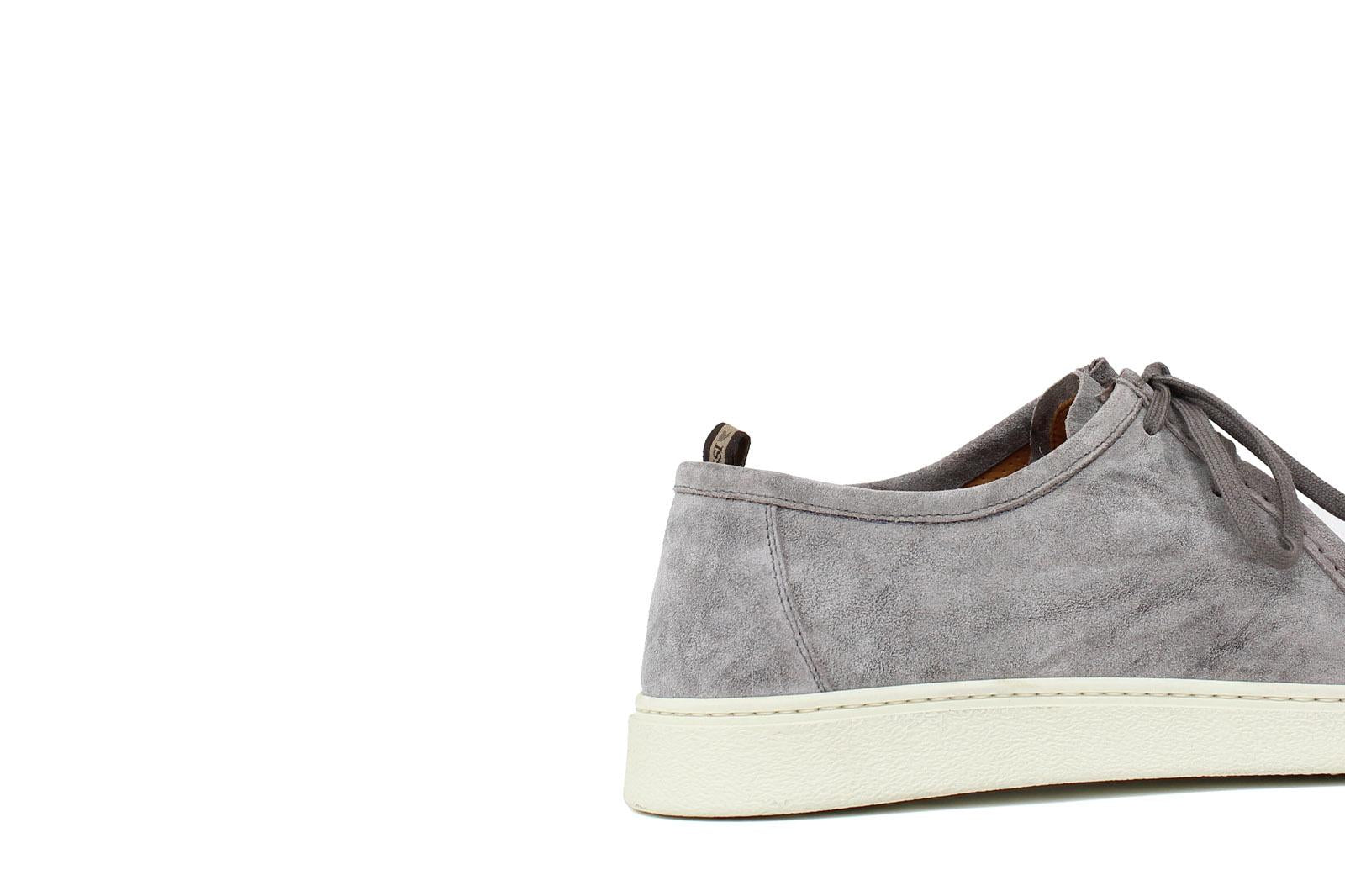 Sneaker modello ingegnere in camoscio lavato color roccia e fondo in gomma 1052TCLO 242 UN ROSSI