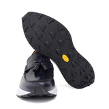 Mocassino con mappine sportivo in vitello spazzolato blu con fondo vibram leggero 276CALB 456 ROSSI