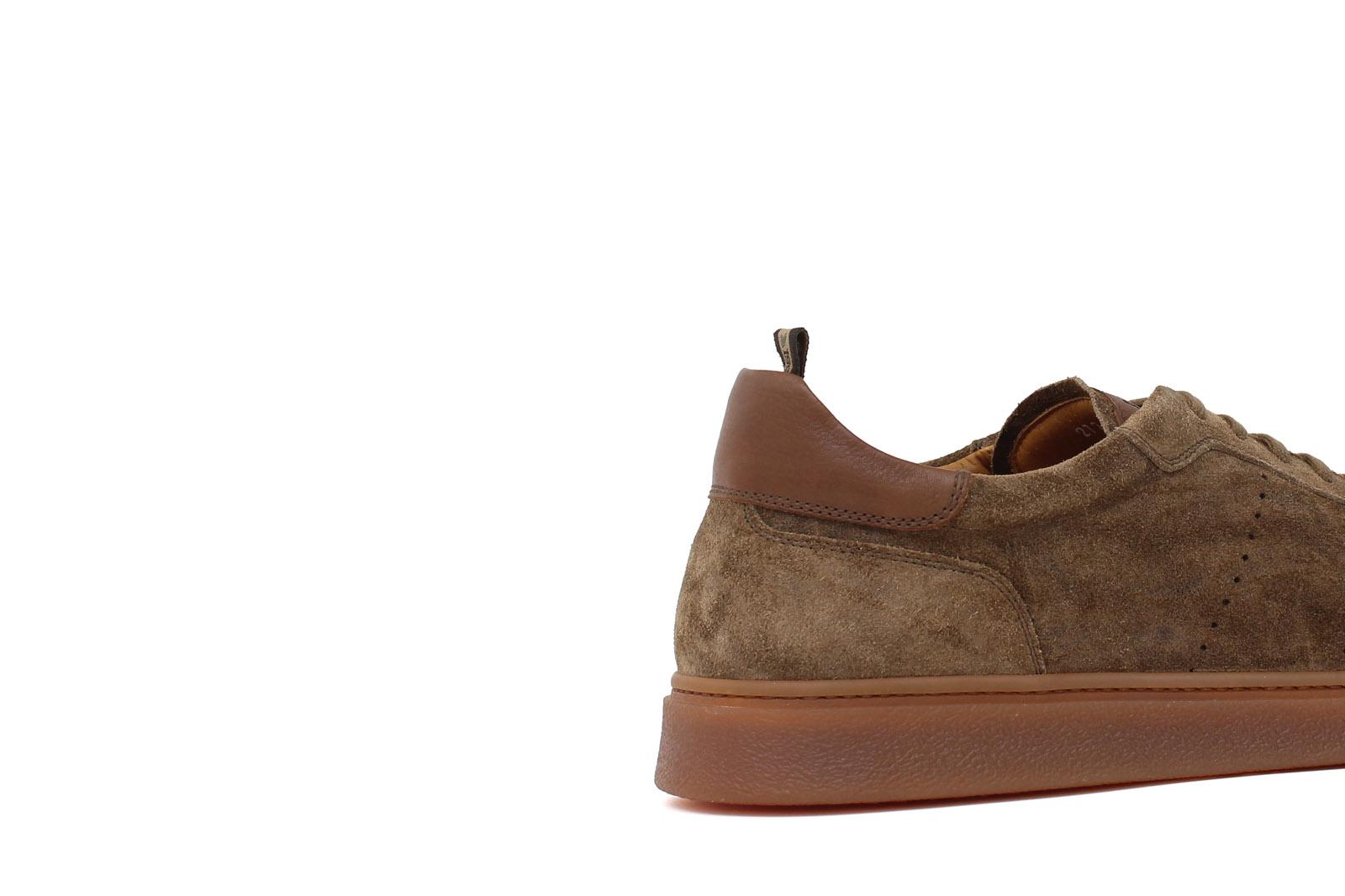 Sneaker in camoscio lavato marrone con fondo in gomma 272TFAR 297 ROSSI
