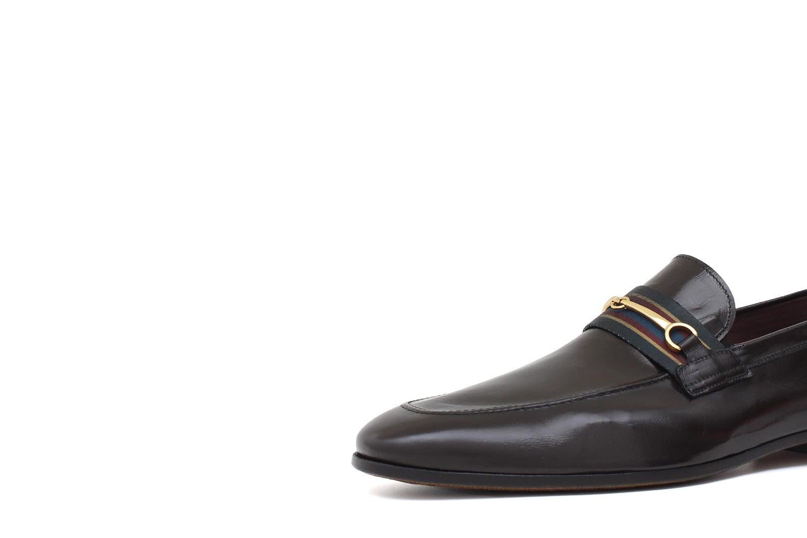 Mocassino in canguro testa di moro con fondo in cuoio antiscivolo cucito blake 7712CANTM 975 ROSSI