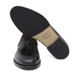 Mocassino donna con mappine in vitello spazzolato nero con fondo cuoio antiscivolo D204CNE 12 ROSSI