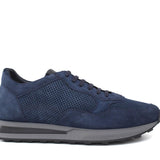 Sneaker in camoscio traforato colore navy e fondo in gomma 1010FLZAGIO 1103 ROSSI