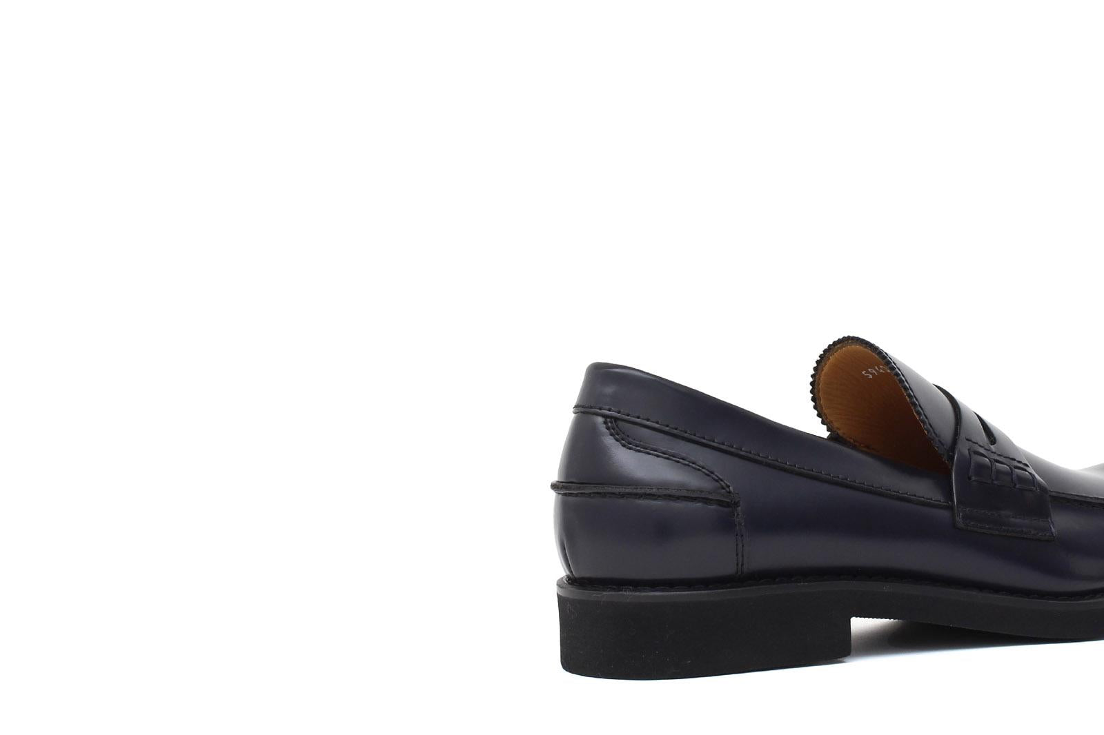 College stile inglese in vitello spazzolato blu con fondo in gomma leggera 5940GCBLU 89 ROSSI