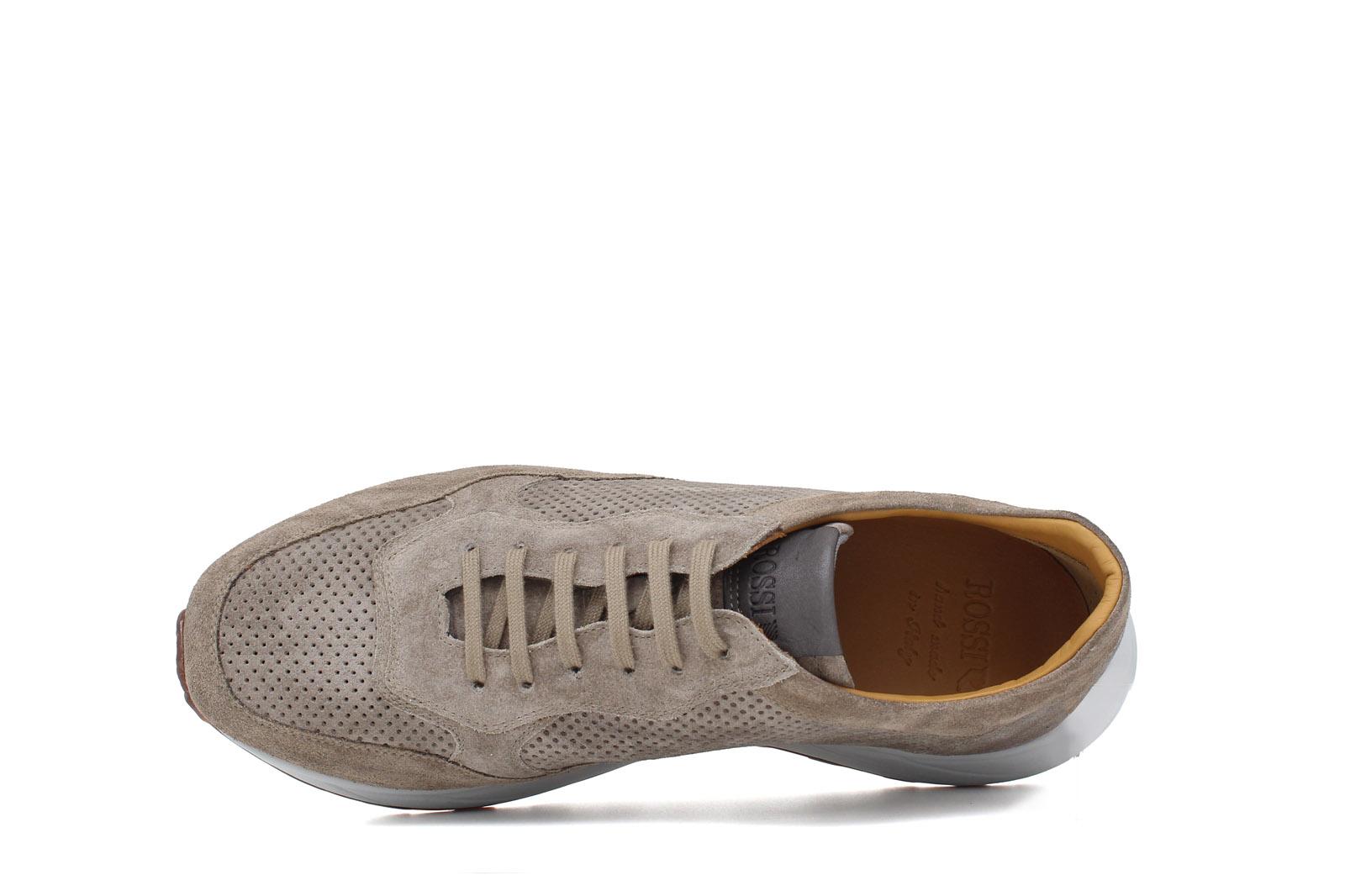Sneaker in camoscio traforato colore sabbia e fondo leggero Vibram 1010FLTCLO 504 ROSSI