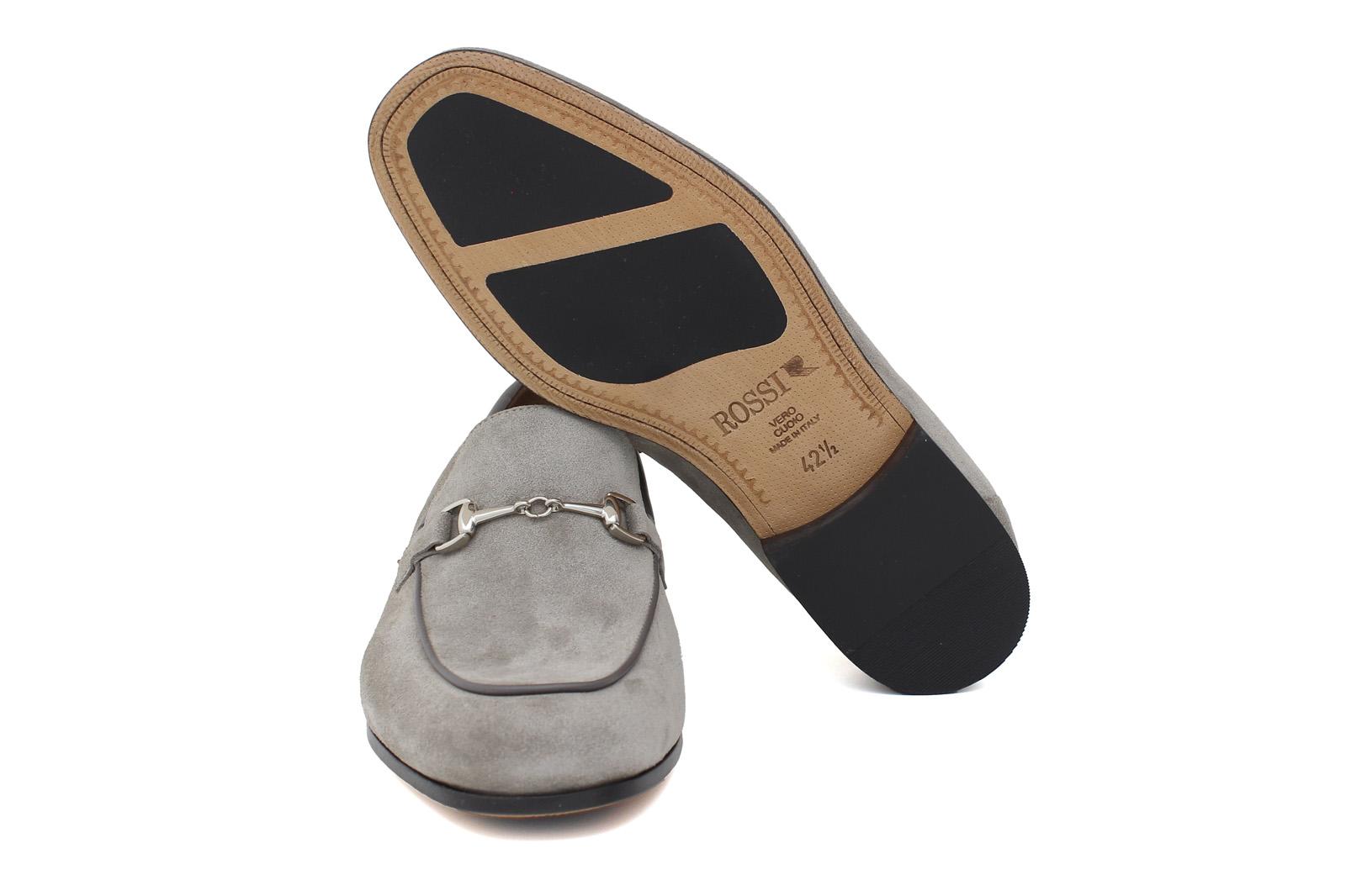 Mocassino con accessorio in suede color sabbia e fondo in cuoio con inserto antiscivolo 1465FLOOSS 67 ROSSI
