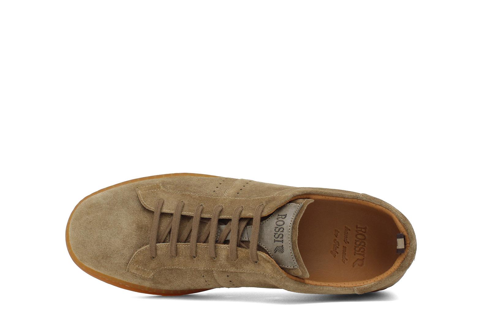 Sneaker in camoscio lavato sabbia con fondo in puro caucciù 275SALC 137 ROSSI