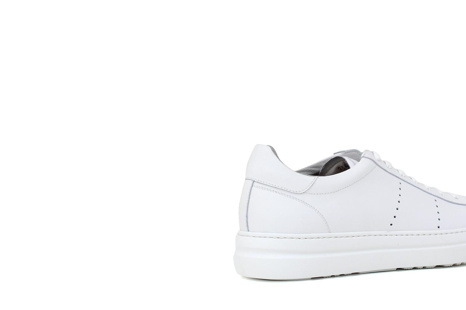 Sneaker in vitello bianco con fondo in gomma leggera 234POFFW 267 ROSSI