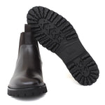 Stivaletto modello beatles in vitello spazzolato semilucido testa di moro con fondo in gomma leggera 457PCALTM 194 ROSSI 