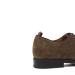 Derby in camoscio lavato color marrone e fondo in gomma cucito blake 6403GTSESA 275 ROSSI 