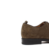 Derby in camoscio lavato color marrone e fondo in gomma cucito blake 6403GTSESA 275 ROSSI 