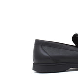 Mocassino in vitello morbido color nero con fondo in gomma cucita blake 1074LOSNE 94 ROSSI 