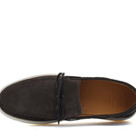 Slip-on con laccio in pelle  in camoscio marrone e fondo in gomma cucito 649FLOC 1133 ROSSI 