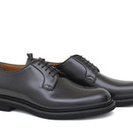Derby liscio in vitello spazzolato nero con fondo in gomma leggera 6403GCALNE 1122 ROSSI 