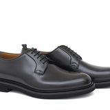 Derby liscio in vitello spazzolato nero con fondo in gomma leggera 6403GCALNE 1122 ROSSI 