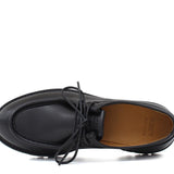 Stringata donna stile ingegnere in vitello morbido nero con fondo in gomma leggera D211VNE 15 ROSSI 