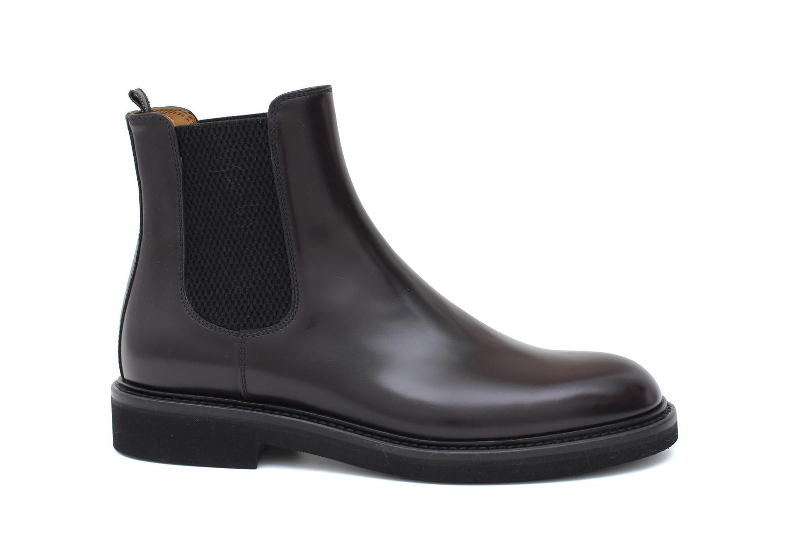 Beatles donna in vitello spazzolato bordò con fondo in gomma leggera D220PCALBOR 8 ROSSI 