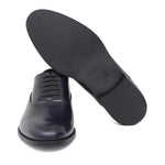 Francesina in vitello spazzolato navy  con fondo in cuoio 221TNAV 271 ROSSI 