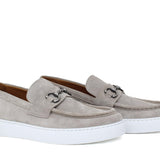 Slip on in camoscio colore  roccia e fondo in gomma leggera 1029FLOROC 479 ROSSI 