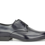 Derby in vernice blu stampata Mag con fondo in cuoio 7621SMAGBLU 168  UN ROSSI 