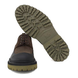 Derby  in camoscio ingrassato testa di moro, riporto in caucciù con fondo in gomma leggera 412HSQ 1046 ROSSI 