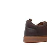 Sneaker in vitello naturale marrone sfumato e fondo in gomma 1051DCAS 66 ROSSI 