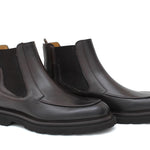 Beatles in pellame bufalo testa di moro sfumato con fondo in gomma leggera 1207PRTM 377 ROSSI 