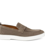 Mocassino in camoscio colore sabbia con fondo in gomma leggera<BR/> 1470FCOC 293 ROSSI 