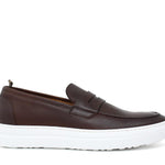 Slip on in vitello naturale marrone sfumato con fondo in gomma leggera 9688DIXCA 207 ROSSI 