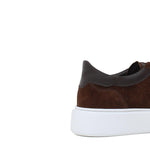 Sneaker in camoscio traforato color ciocolat e fondo in gomma leggera 326COCFLO 1096 ROSSI 