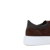 Sneaker in camoscio traforato color ciocolat e fondo in gomma leggera 326COCFLO 1096 ROSSI 