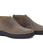 Polacchino con elastico centrale in camoscio  color sabbia e fondo in gomma leggera 1602PCHSBIS 1093 ROSSI 