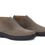 Polacchino con elastico centrale in camoscio  color sabbia e fondo in gomma leggera 1602PCHSBIS 1093 ROSSI 