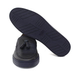 Slip on in vitello naturale blu sfumato con fondo in gomma cucito 622CADIXB 67 ROSSI 