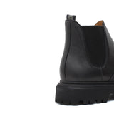 Stivaletto con elastico in bufalo nero e caucciù con fondo gomma leggera 414PBFNE 631 ROSSI 