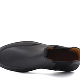 Stivaletto con elastico in vitello naturale nero e fondo in gomma leggera 1236PVN 1112 ROSSI 