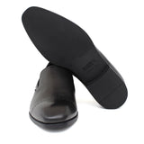 Mocassino in pelle nappa nera con fondo in gomma 1012NAPNE 135 ROSSI 