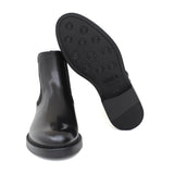 Stivaletto beatles in vitello spazzolato nero e fondo in gomma 154PRCNE 1143 ROSSI 